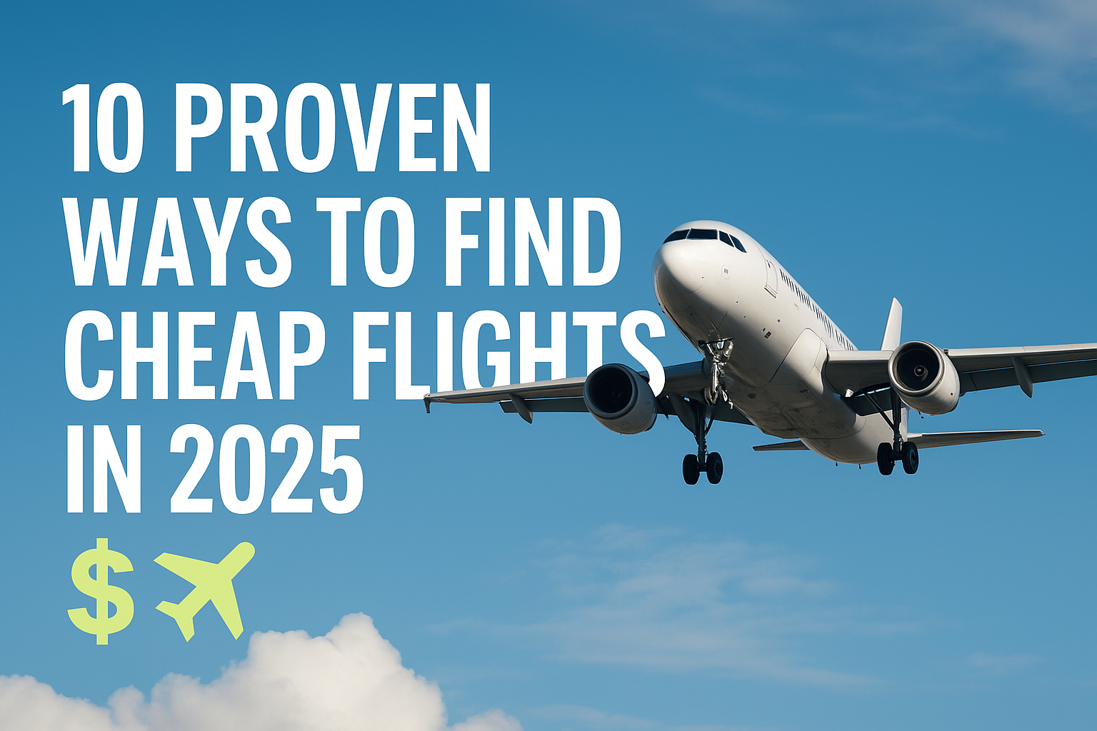 10 Proven Ways to Find Cheap Flights in 2025